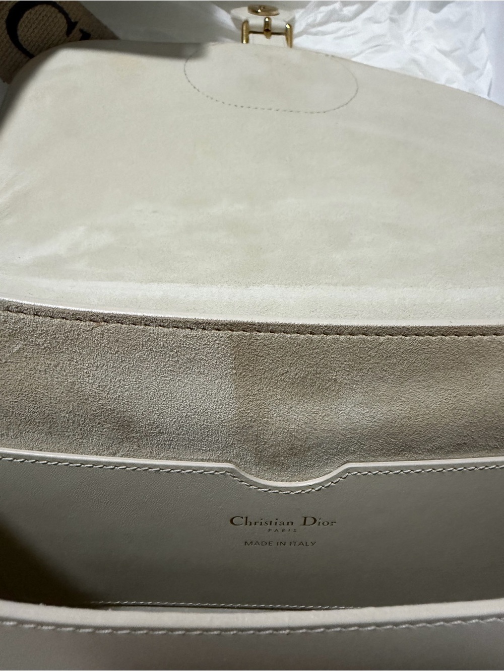 Dior Bobby Bag with Blue Dior Oblique Embroidered Shoulder Strap - Picture 7 of 11